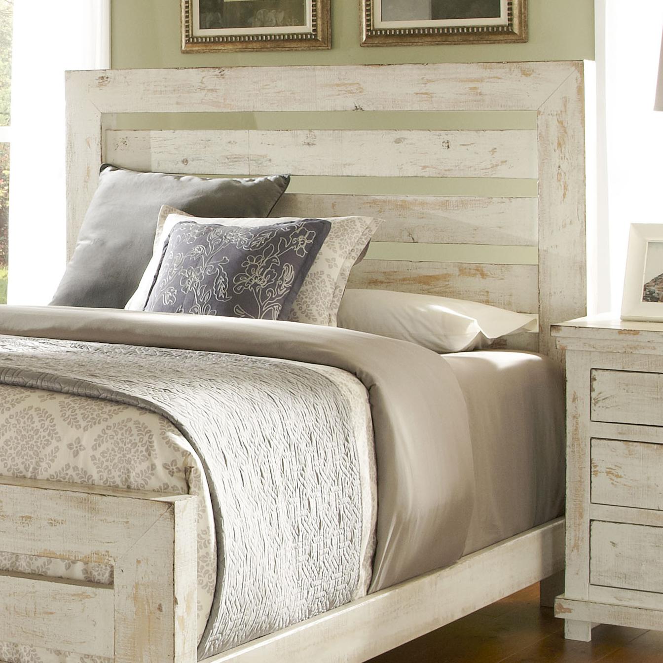 White distressed headboard sale